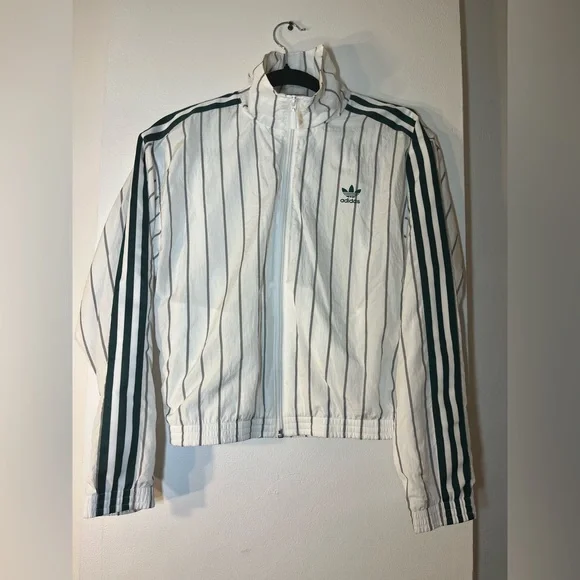 Adidas Originals White Green Striped - Picture 2 of 15